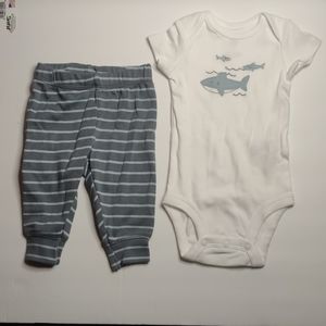 Carter's two piece set boys 3 months